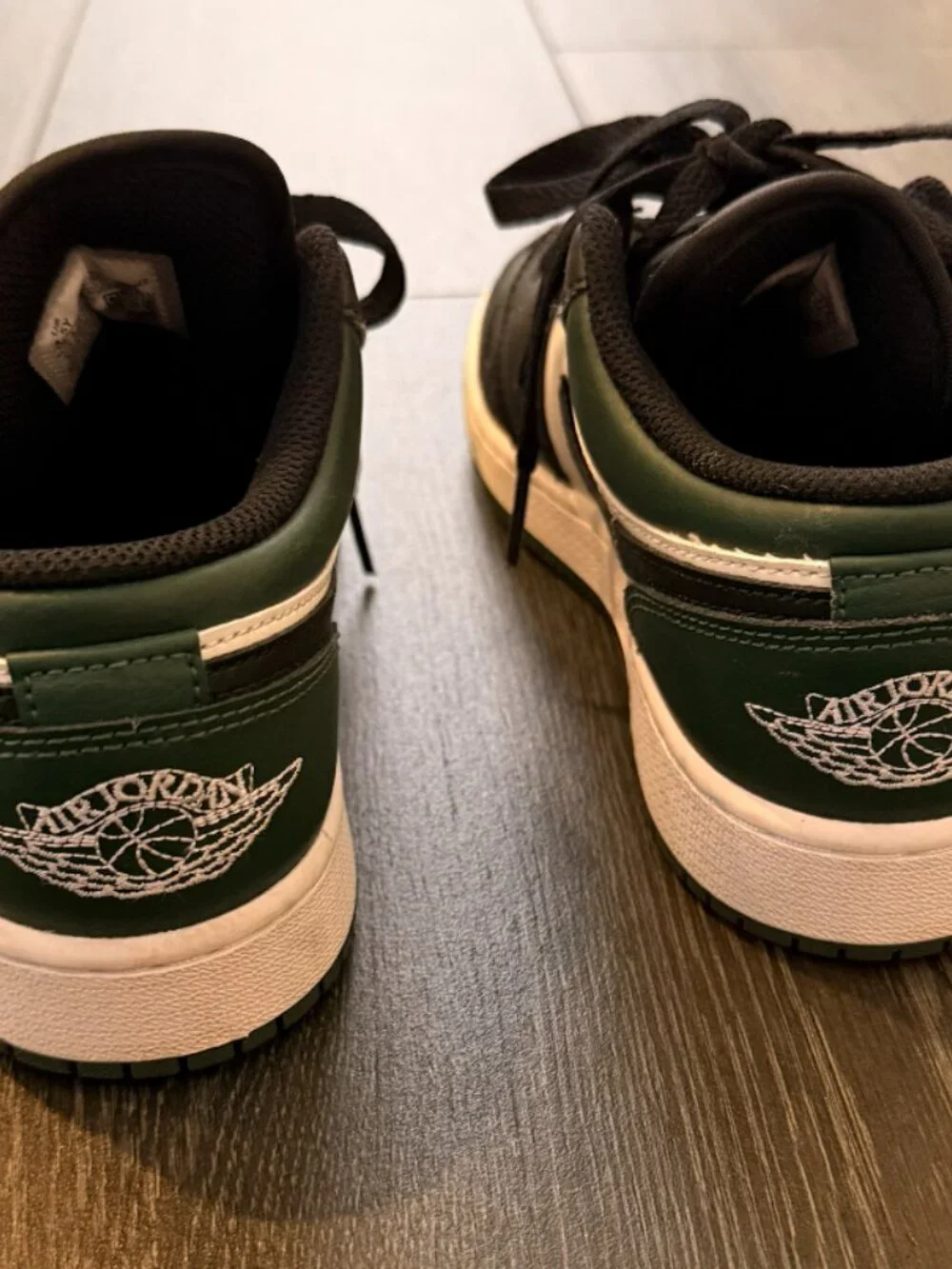 Air Jordan 1 Low GS Green Toe Noble Green 3.5Y